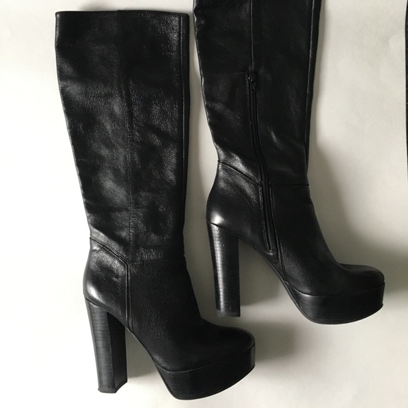 Nine West Shoes - Nine West Black Heel Boots Size 5.5